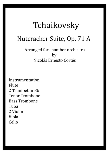 Tchaikovsky - Nutcracker Suite Op. 71a for chamber orchestra image number null
