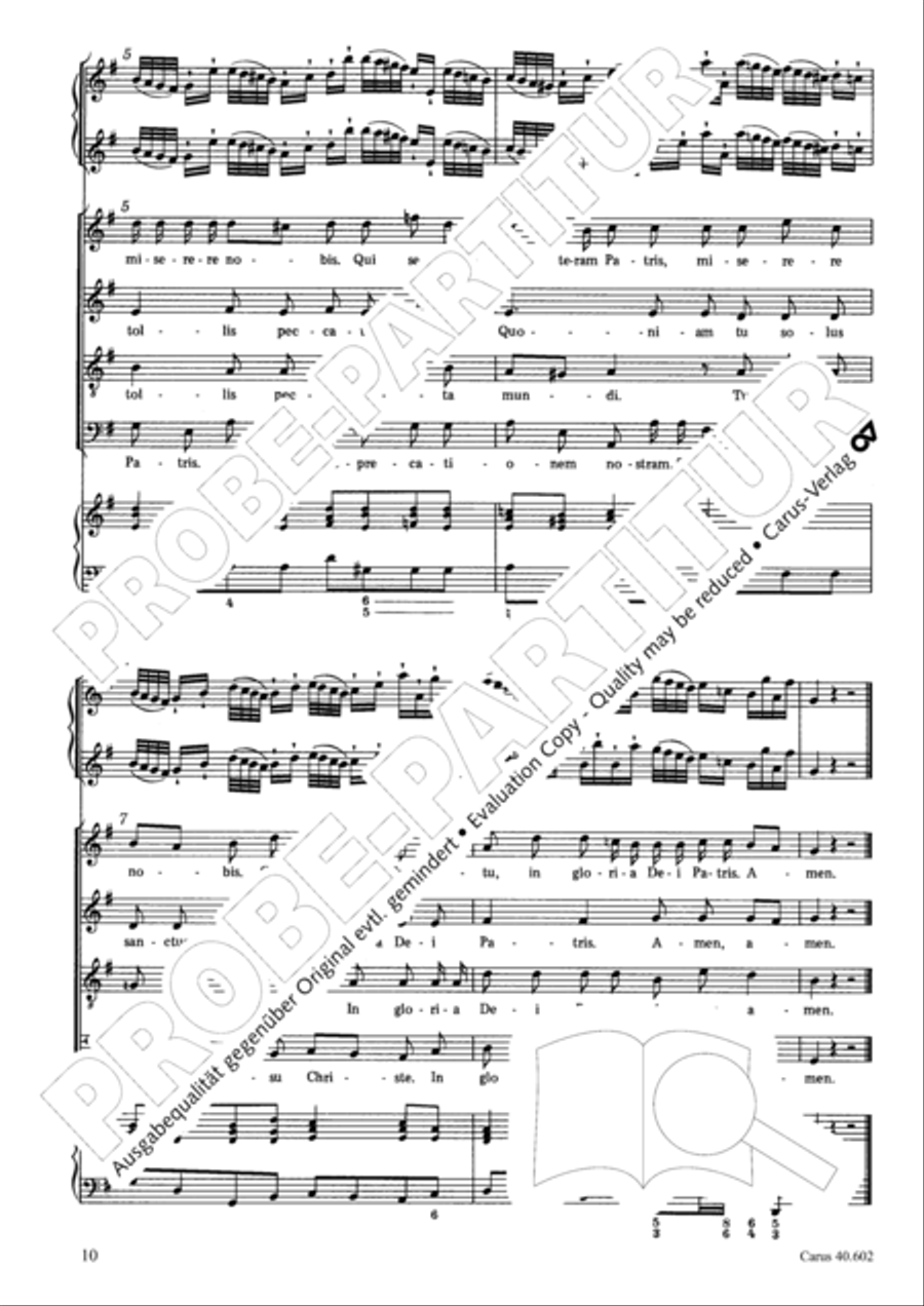 Missa brevis 4-Part scores gallery preview page 11