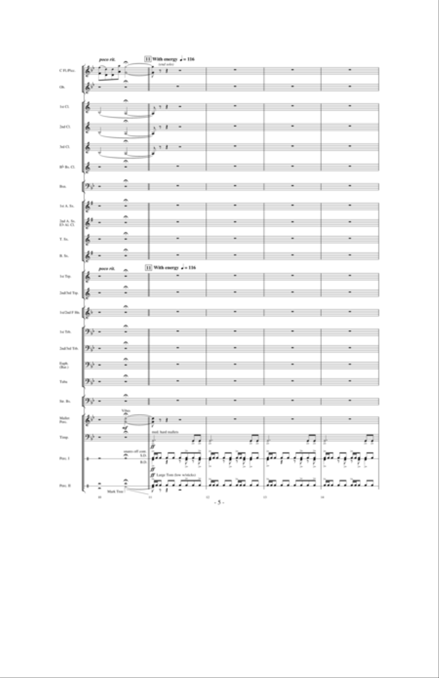In the Winter of 1730: A River's Journey Concert Band scores gallery preview page 4