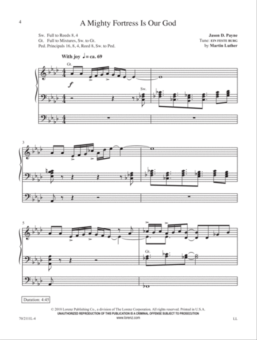 Sunday Jubilation Organ Solo scores gallery preview page 3