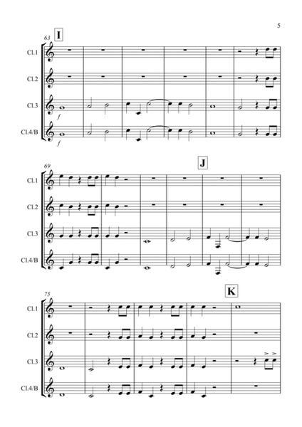 Hallelujah Chorus for Clarinet Quartet image number null
