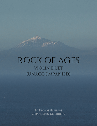 Book cover for Rock of Ages - Unaccompanied Violin Duet