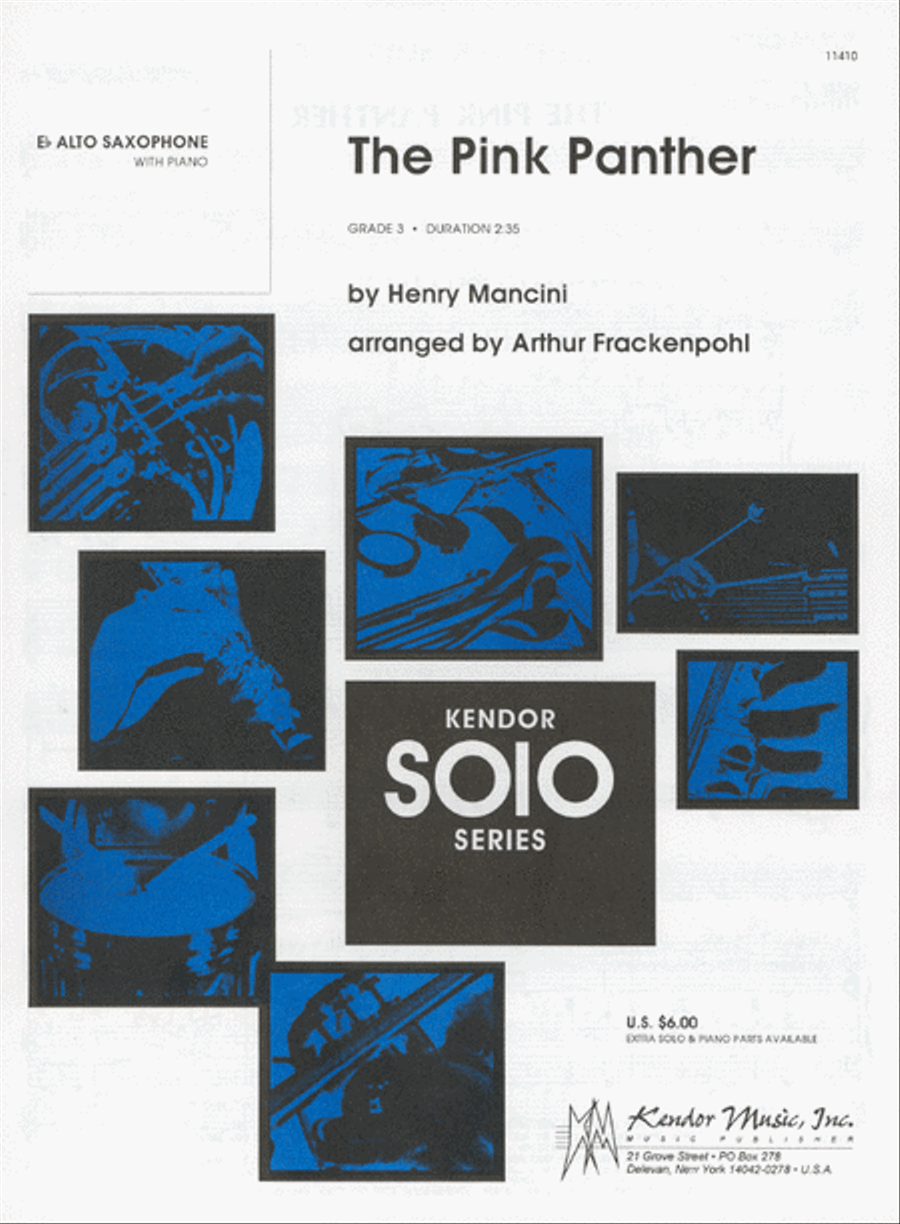 The Pink Panther (Alto Saxophone/Piano) Alto Saxophone scores gallery preview page 1