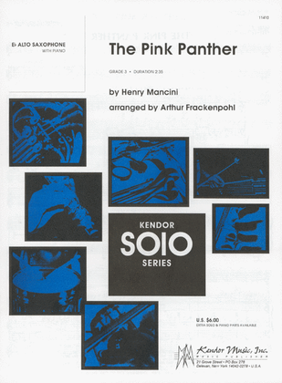 Book cover for The Pink Panther (Alto Saxophone/Piano)
