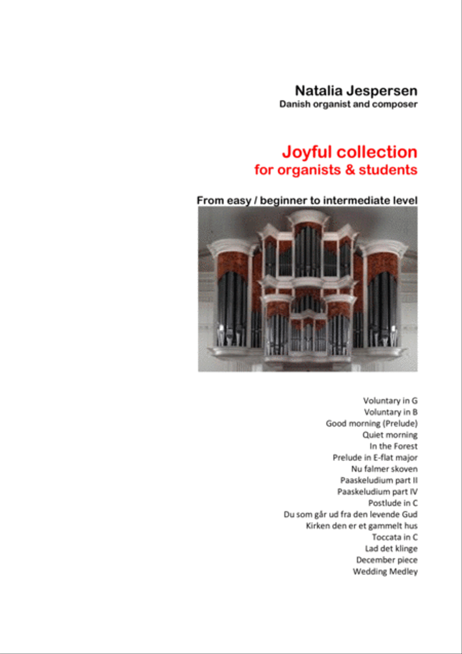 Joyful collection for organists & students Organ Solo scores gallery preview page 1