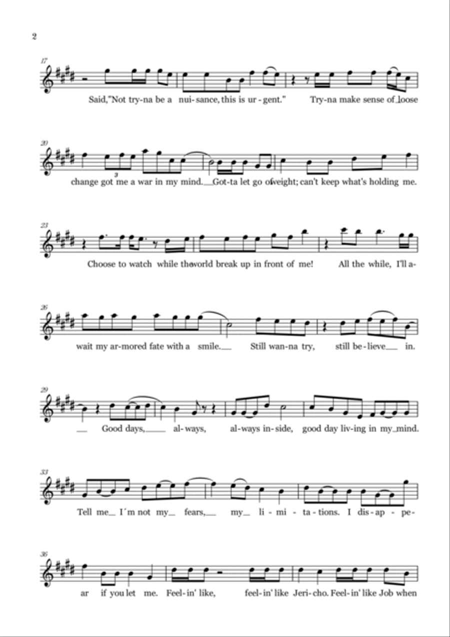 Good Days Flute Solo scores gallery preview page 2