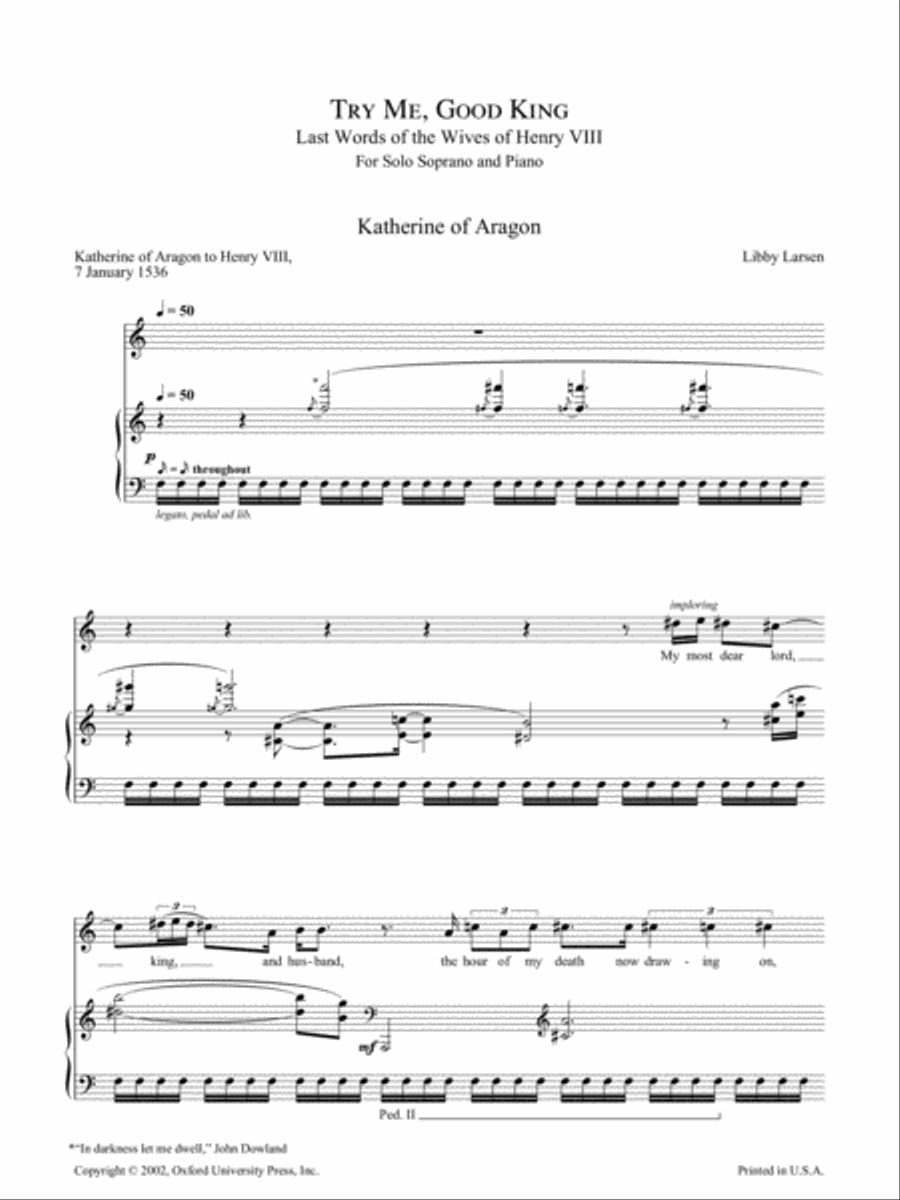 Try Me, Good King Try Me, Good King Soprano Voice scores gallery preview page 4