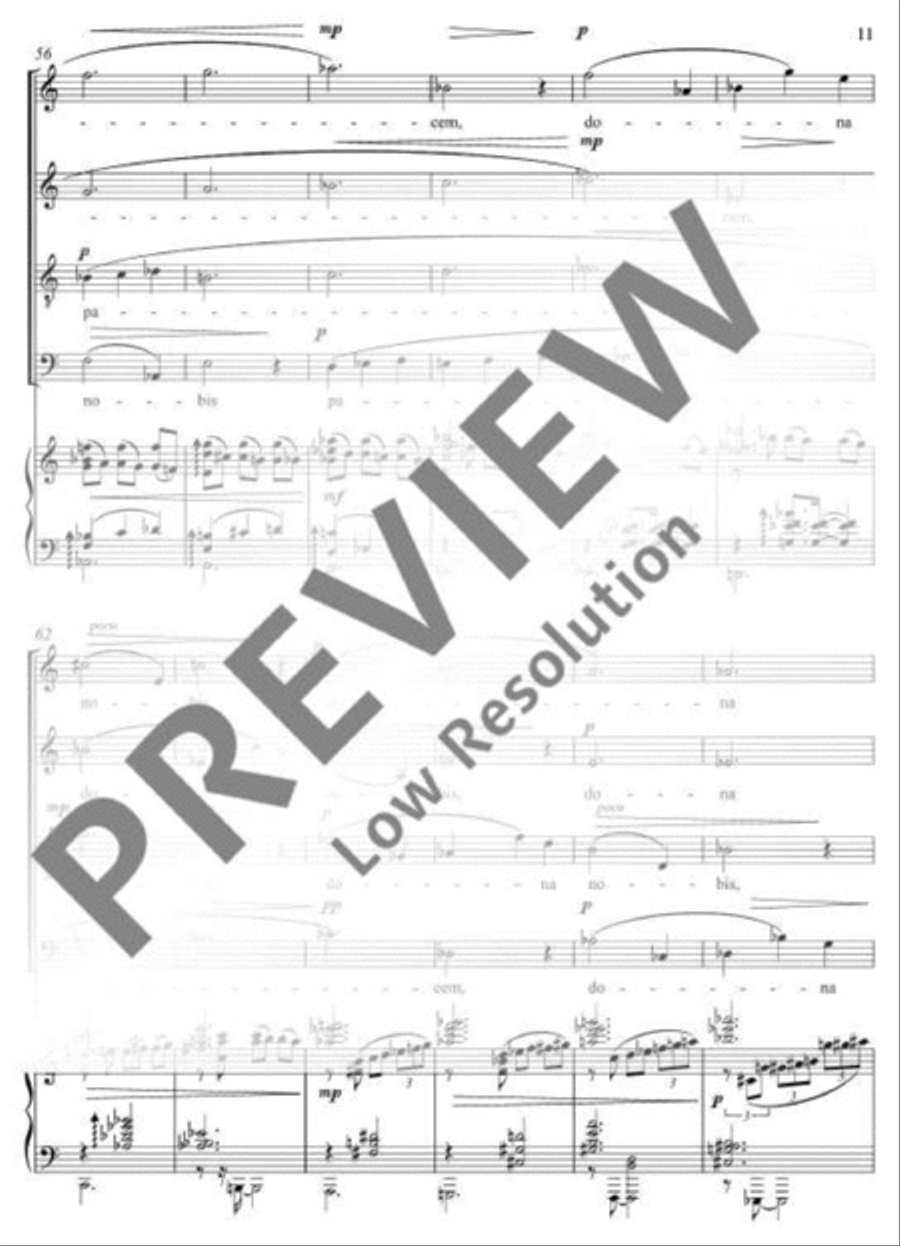 Pacem 4-Part scores gallery preview page 12