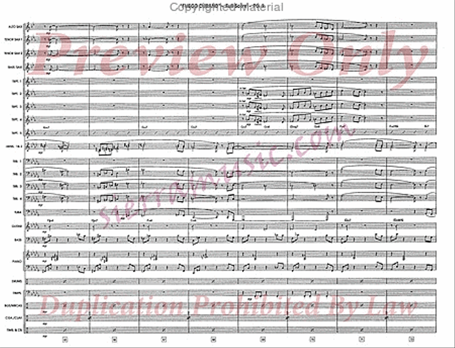 Fuego Cubano (Cuban Fire) Jazz Ensemble scores gallery preview page 10