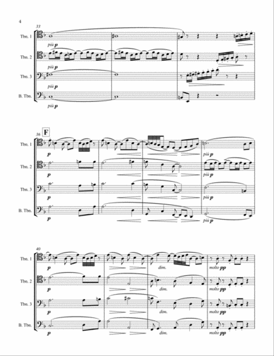 Prelude from Suite Bergamasque Brass Ensemble scores gallery preview page 4
