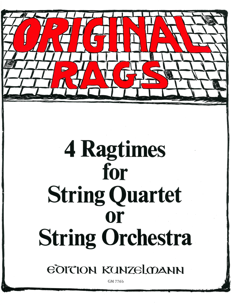 4 ragtimes for string quartet String Quartet scores gallery preview page 1