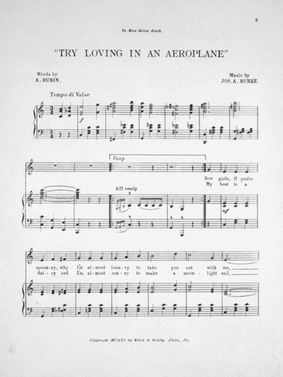 Try Loving in an Aeroplane
