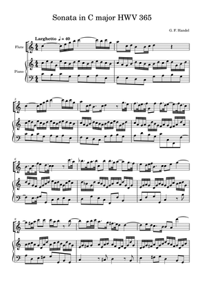 Book cover for Handel Flute sonata Op.7 No.1