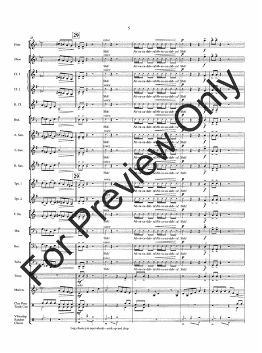 Abracadabra (Score) Abracadabra (Score) Concert Band scores gallery preview page 8