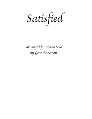 Book cover for Satisfied Piano Solo