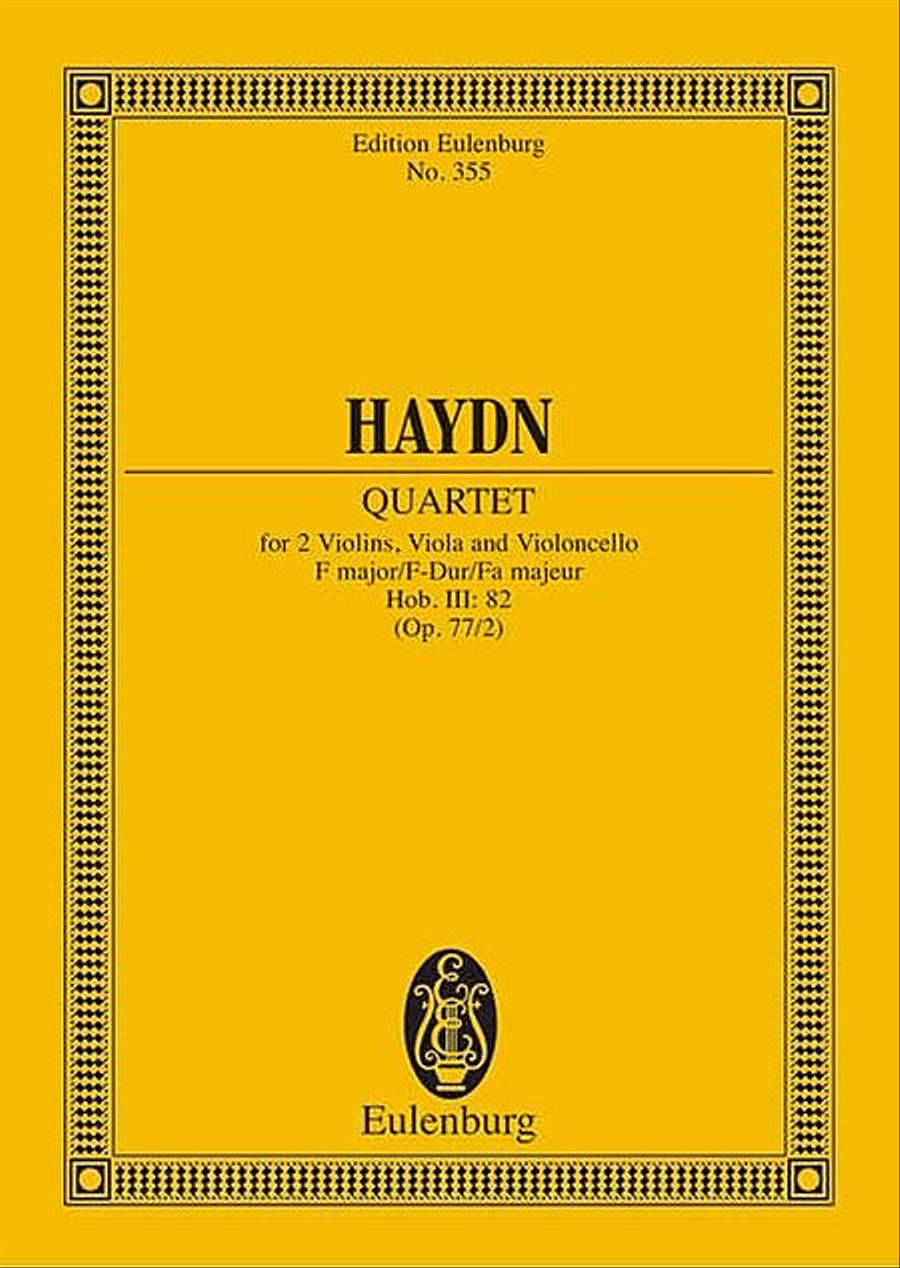 String Quartet in F Major, Op. 77/2, Hob.III:82