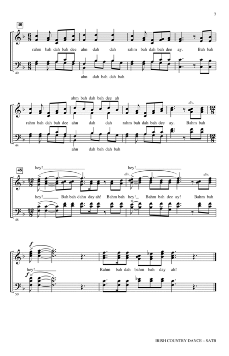 Irish Country Dance 4-Part scores gallery preview page 5