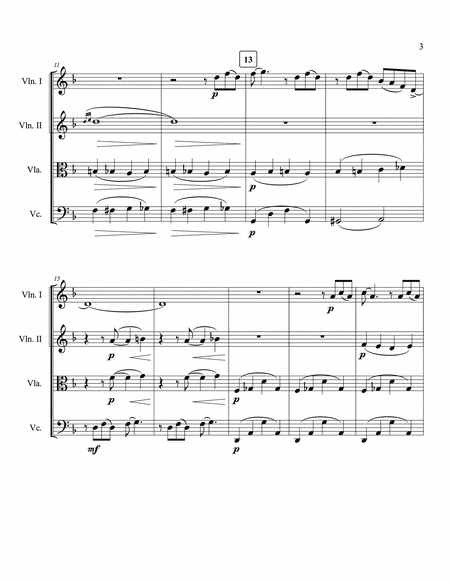 Prelude II for Piano by George Gershwin String Quartet score and parts image number null