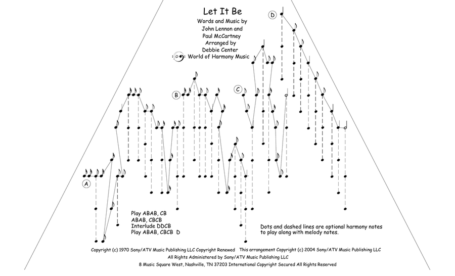 Let It Be Harp scores gallery preview page 1