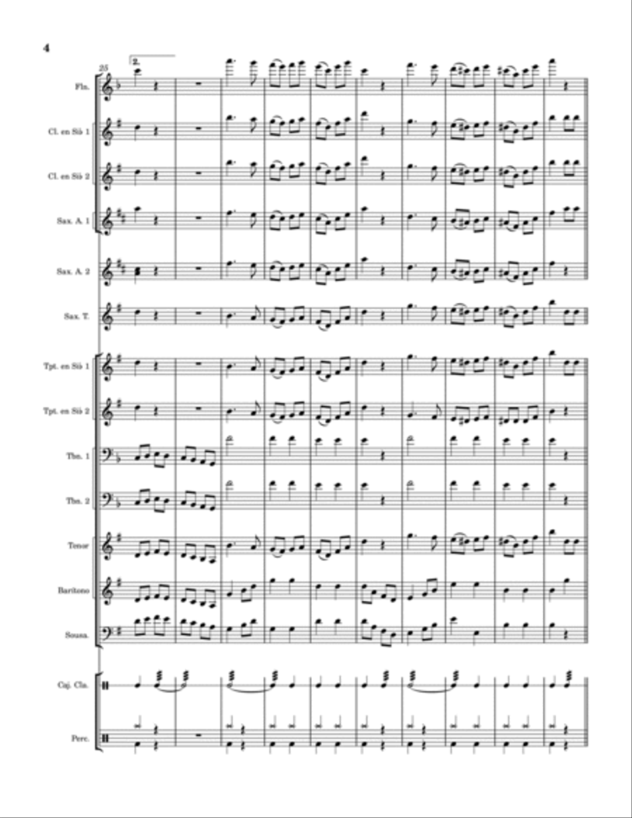 Gerardo Barrios Concert Band scores gallery preview page 4