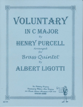 Book cover for Voluntary in C Major (Albert Ligotti)