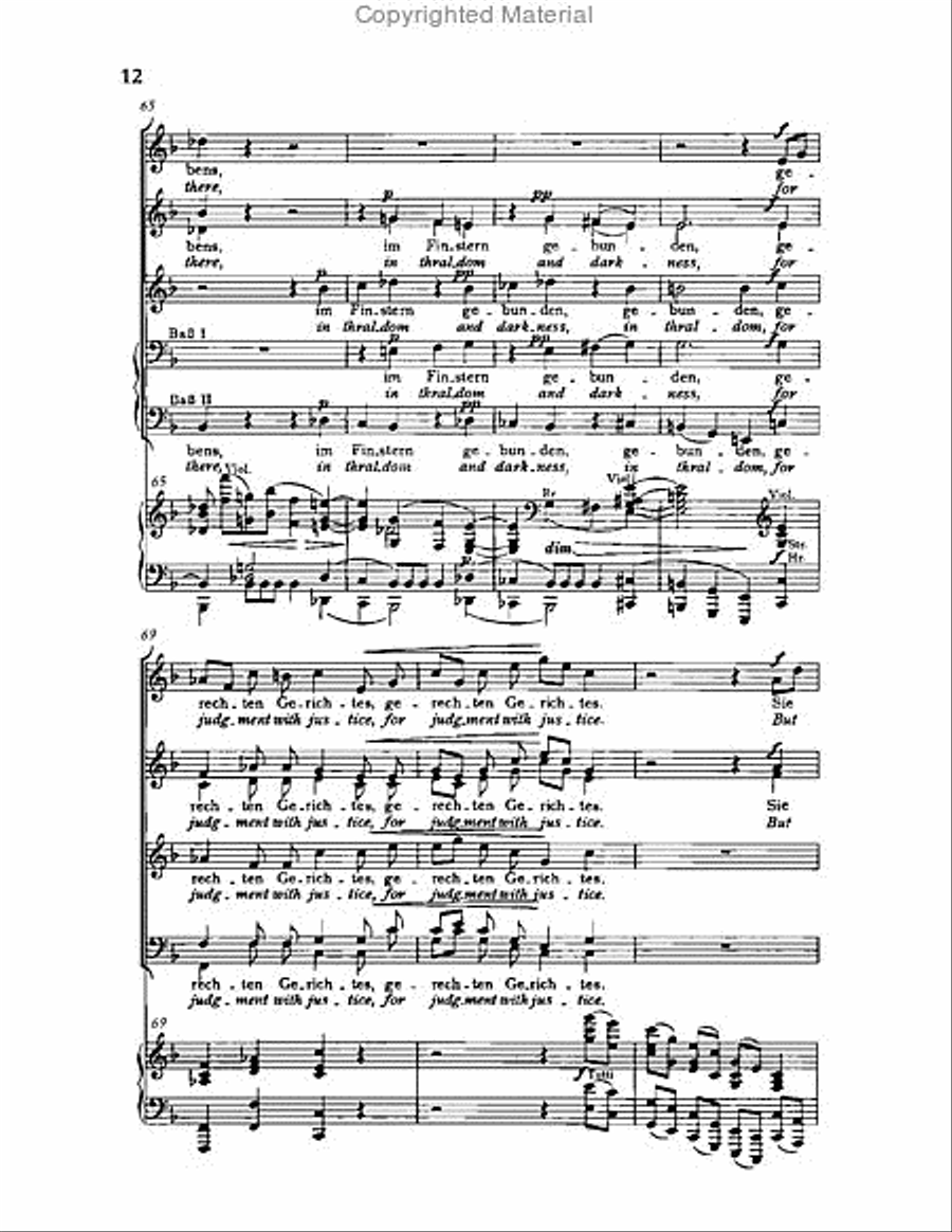 Gesang der Parzen, Op.89 Choir scores gallery preview page 12