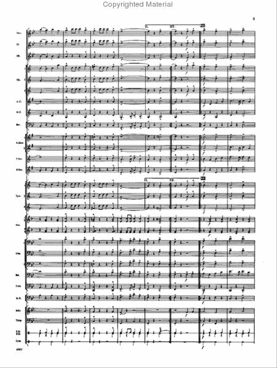 United Nations Concert Band scores gallery preview page 4
