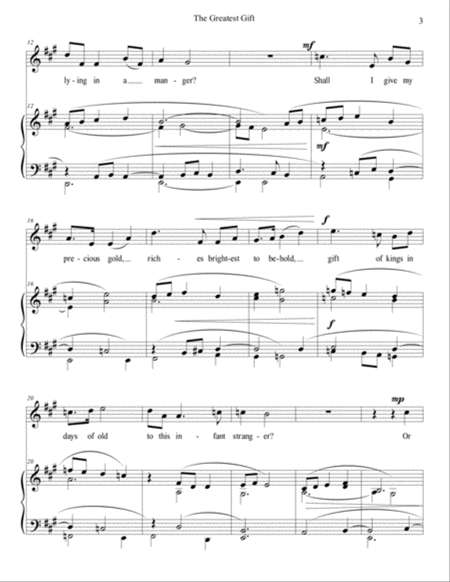 The Greatest Gift - Solo High Voice scores gallery preview page 3