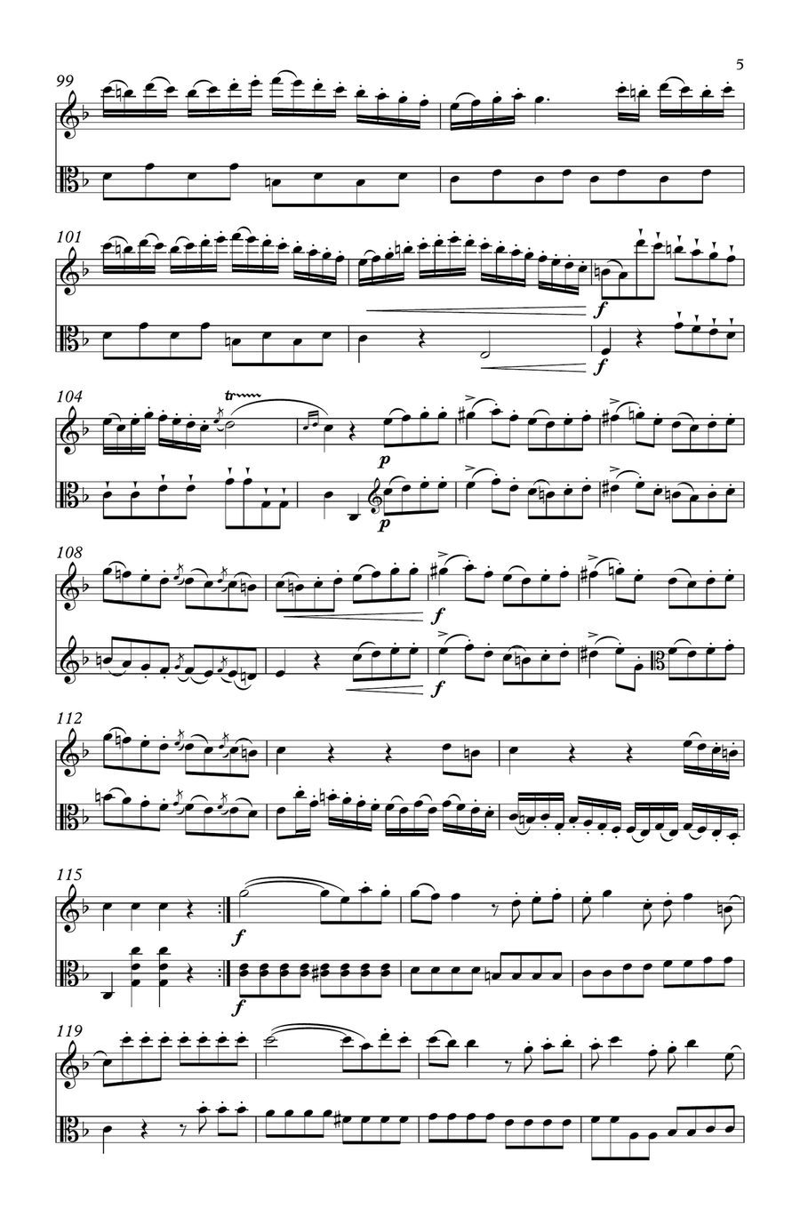 Duo #4 for Flute & Viola Duo #4 for Flute & Viola Flute scores gallery preview page 5