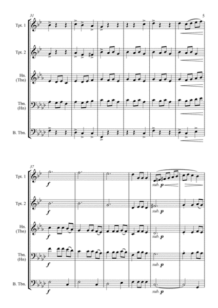 Carol of the Bells (Ukrainian Bell Carol) - for Brass Quartet image number null