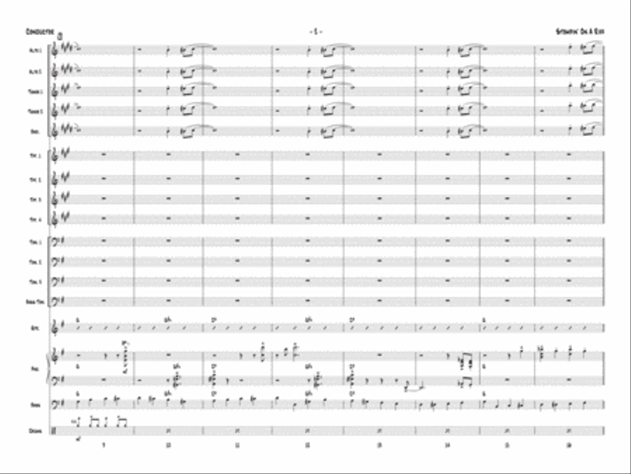 Stompin' on a Riff Jazz Ensemble scores gallery preview page 3