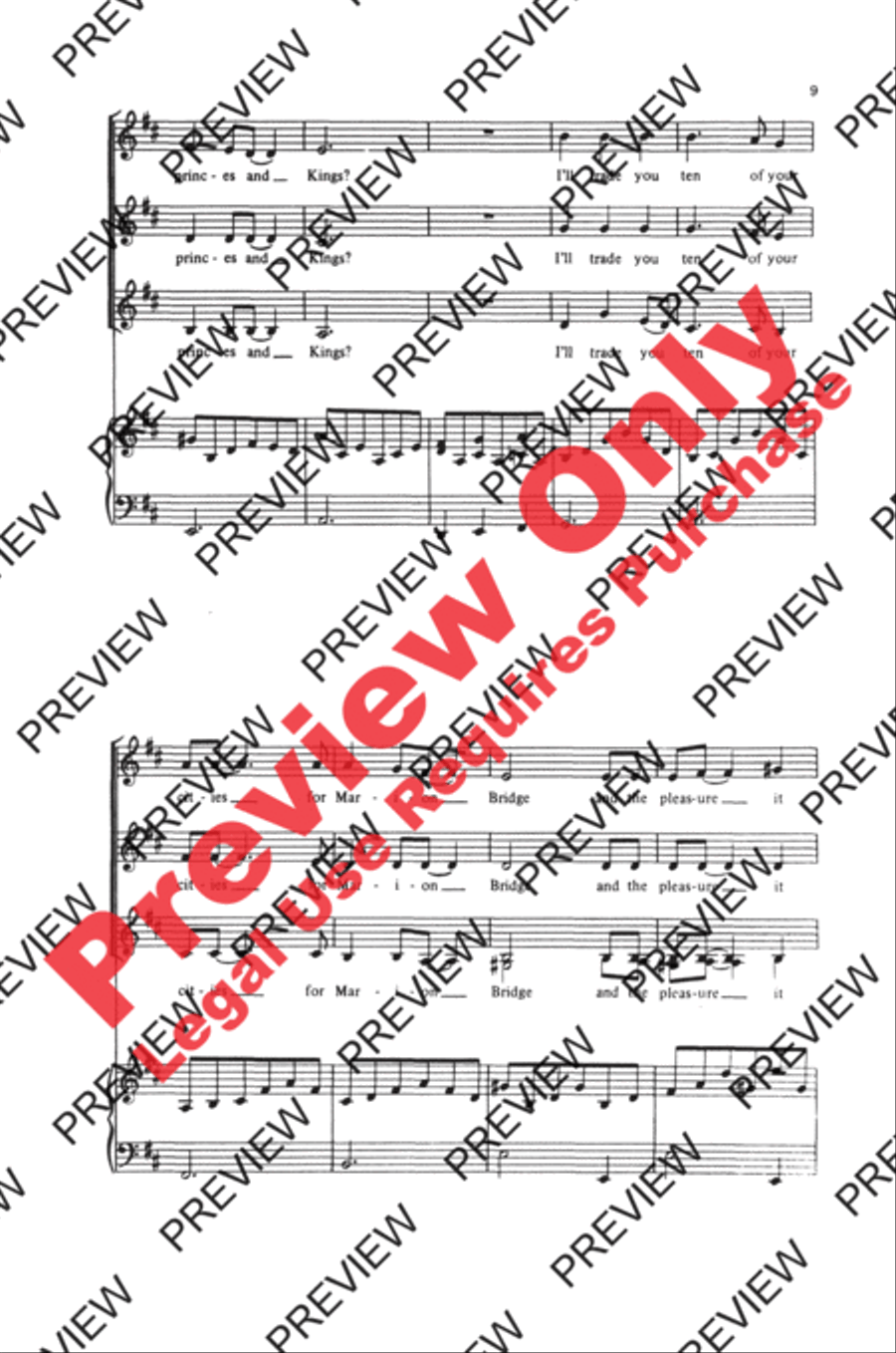 Song for the Mira Song for the Mira Women's Choir scores gallery preview page 9