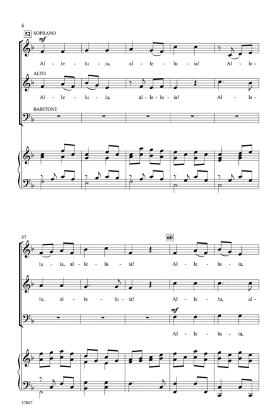 Classic Alleluia Canon Classic Alleluia Canon 3-Part scores gallery preview page 5