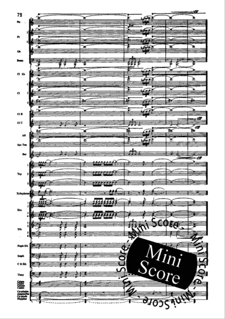 Poeme du Feu Concert Band scores gallery preview page 78