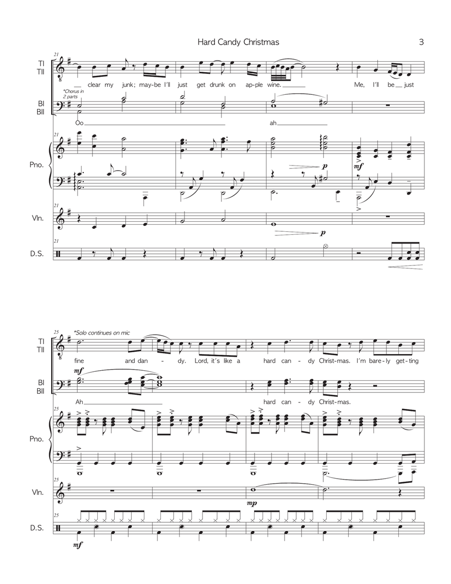 Hard Candy Christmas TTBB scores gallery preview page 3