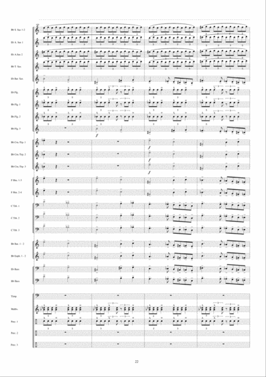 Jericho Fanfare Band scores gallery preview page 23