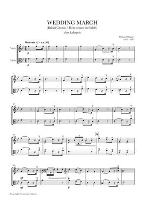 Wedding March (Bridal Chorus - Here comes the Bride) for Viola Duet