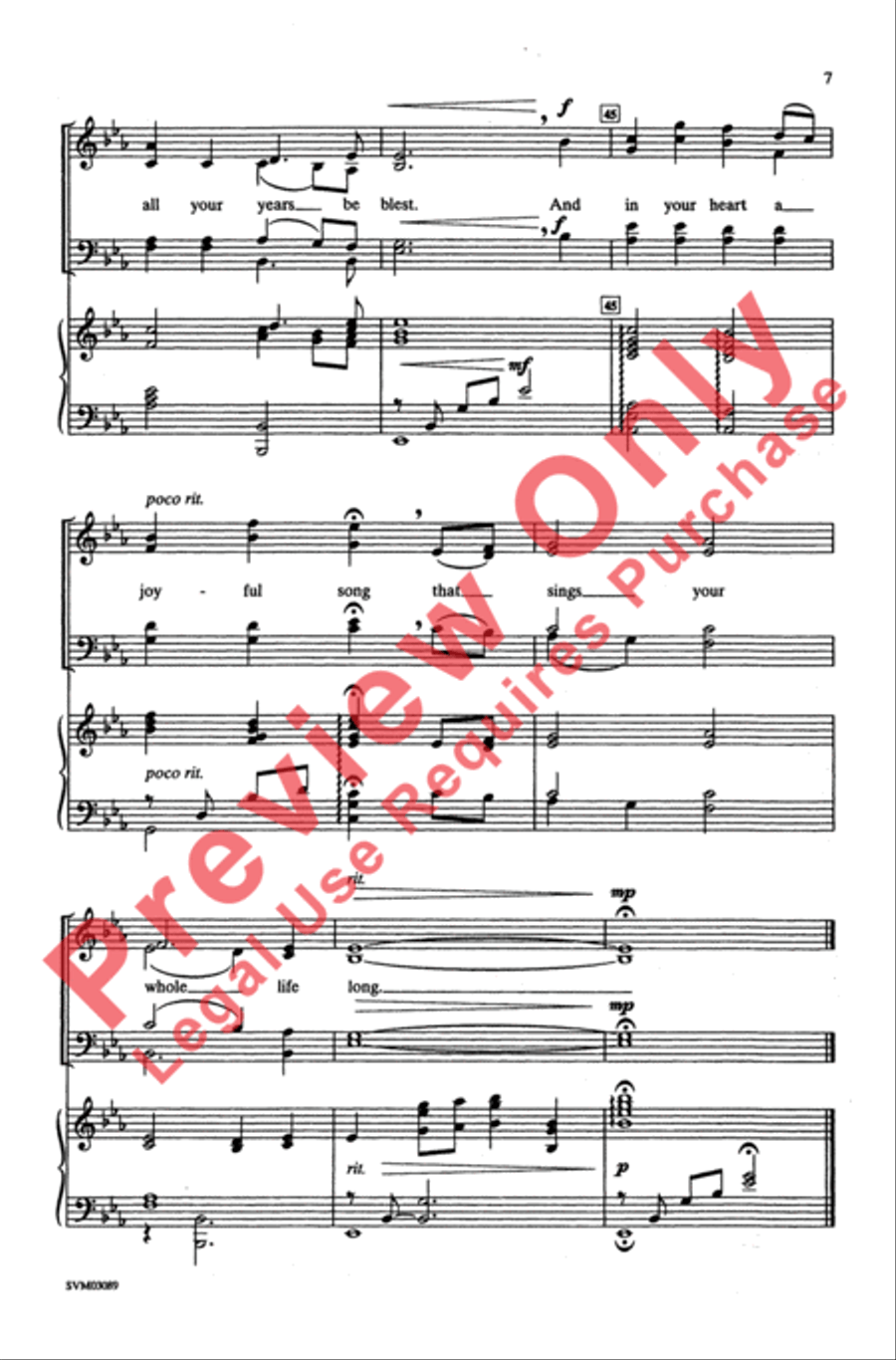 For We Wish You Music - SATB 4-Part scores gallery preview page 7