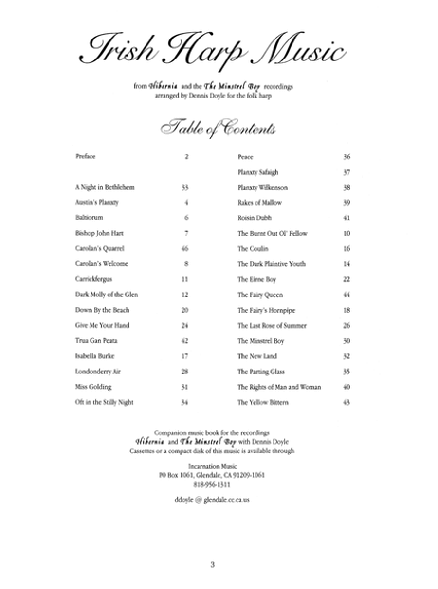 Irish Harp Music Pedal Harp scores gallery preview page 4