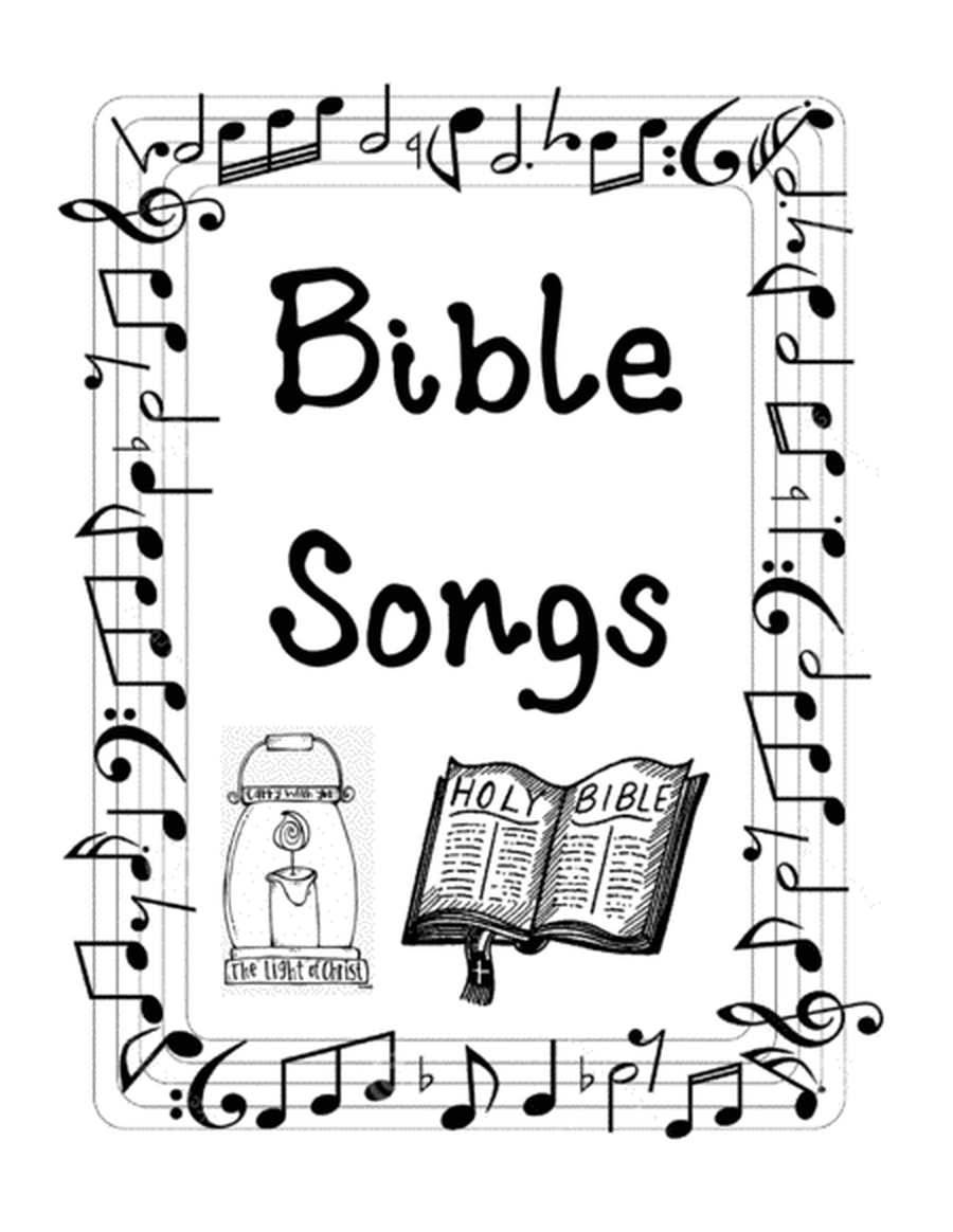 Bible songs for kids - solo and piano image number null