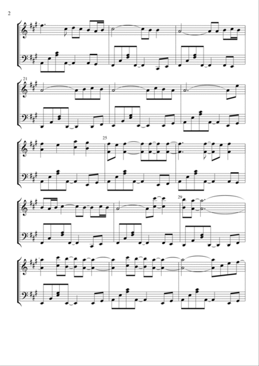Stand By Me Piano Solo scores gallery preview page 2
