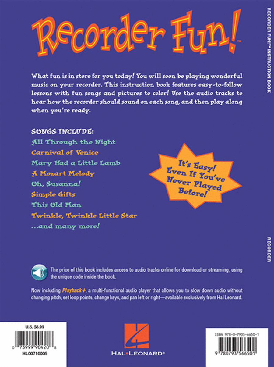 Recorder Fun! Teach Yourself the Easy Way! Recorder scores gallery preview page 6