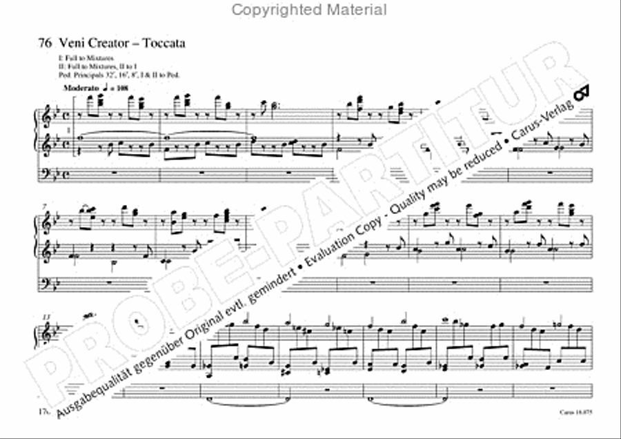 Freiburger Orgelbuch: Stammteil Organ Solo scores gallery preview page 171
