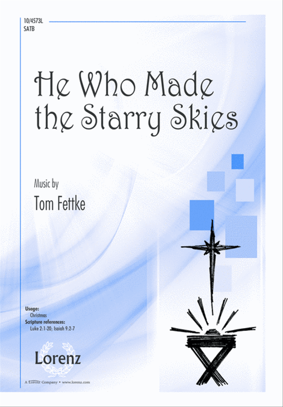 He Who Made the Starry Skies 4-Part scores gallery preview page 1
