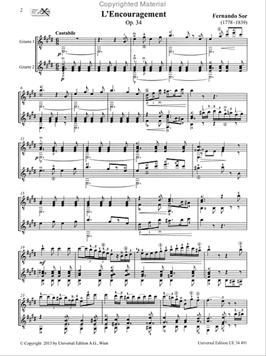 L'Encouragement Op. 34 L'Encouragement Op. 34 Chamber Music scores gallery preview page 2