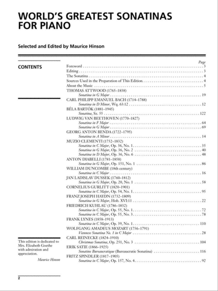 World's Greatest Piano Sonatinas Piano Solo scores gallery preview page 2