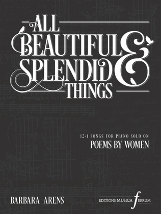 Book cover for All Beautiful And Splendid Things