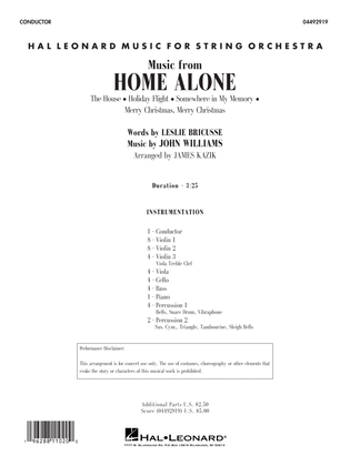 Book cover for Music from Home Alone - Conductor Score (Full Score)