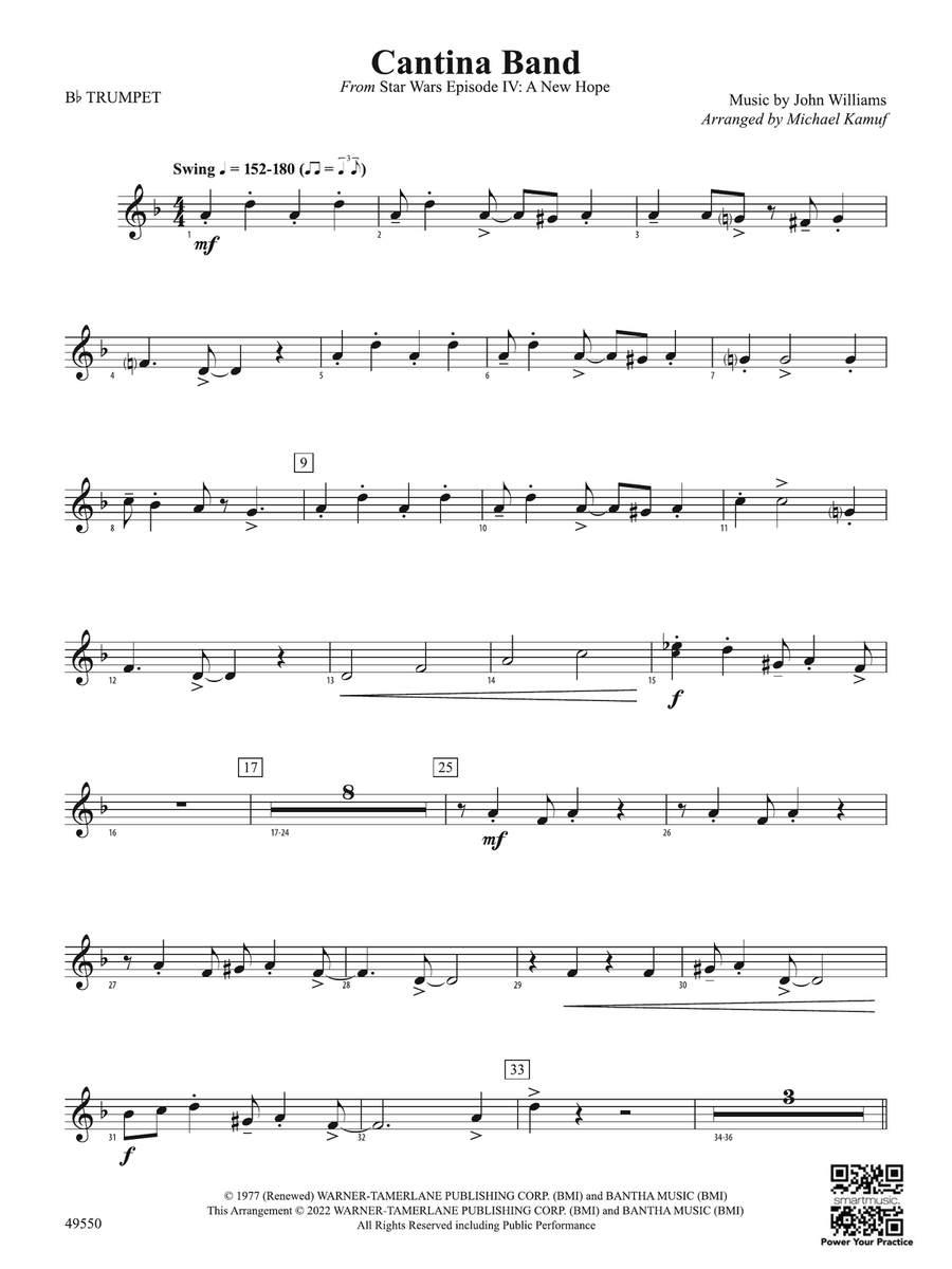 Cantina Band: 1st B-flat Trumpet