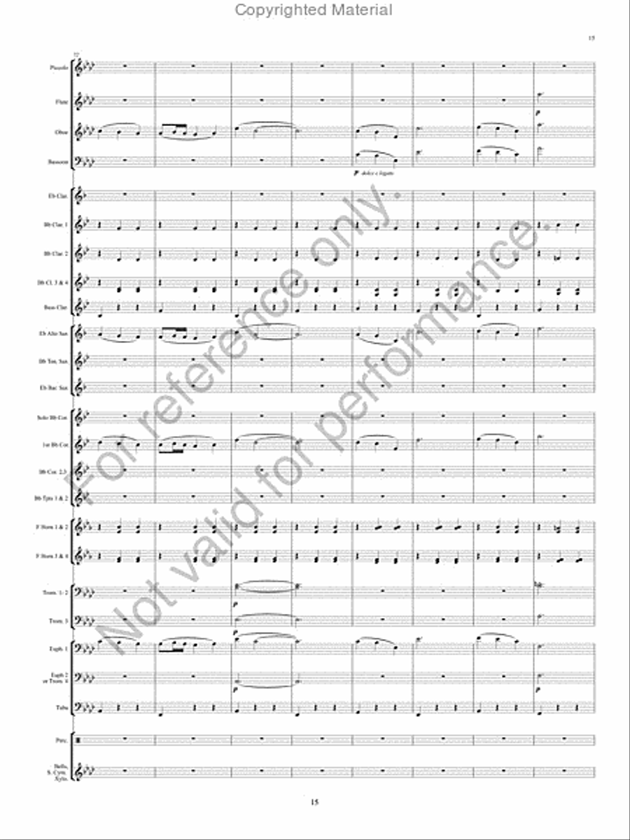 The Pirates of Penzance Concert Band scores gallery preview page 16